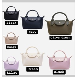 Poppy Mini Nylon Tote (Black)