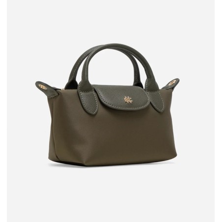 Poppy Mini Nylon Tote (Olive Green)