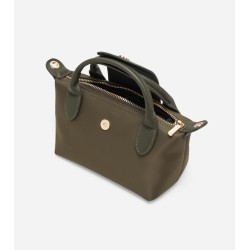 Poppy Mini Nylon Tote (Olive Green)