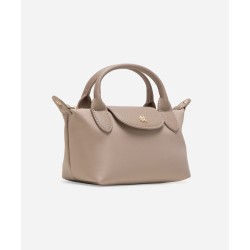 Poppy Mini Nylon Tote (Beige)