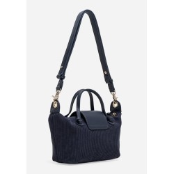 Ellie Mini Corduroy Tote (Navy)