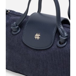 Ellie Mini Corduroy Tote (Navy)