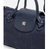 Ellie Mini Corduroy Tote (Navy)