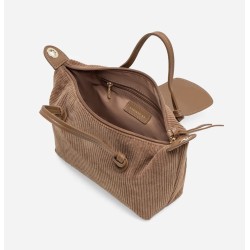 Ellie Mini Corduroy Tote (Khaki)