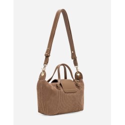 Ellie Mini Corduroy Tote (Khaki)