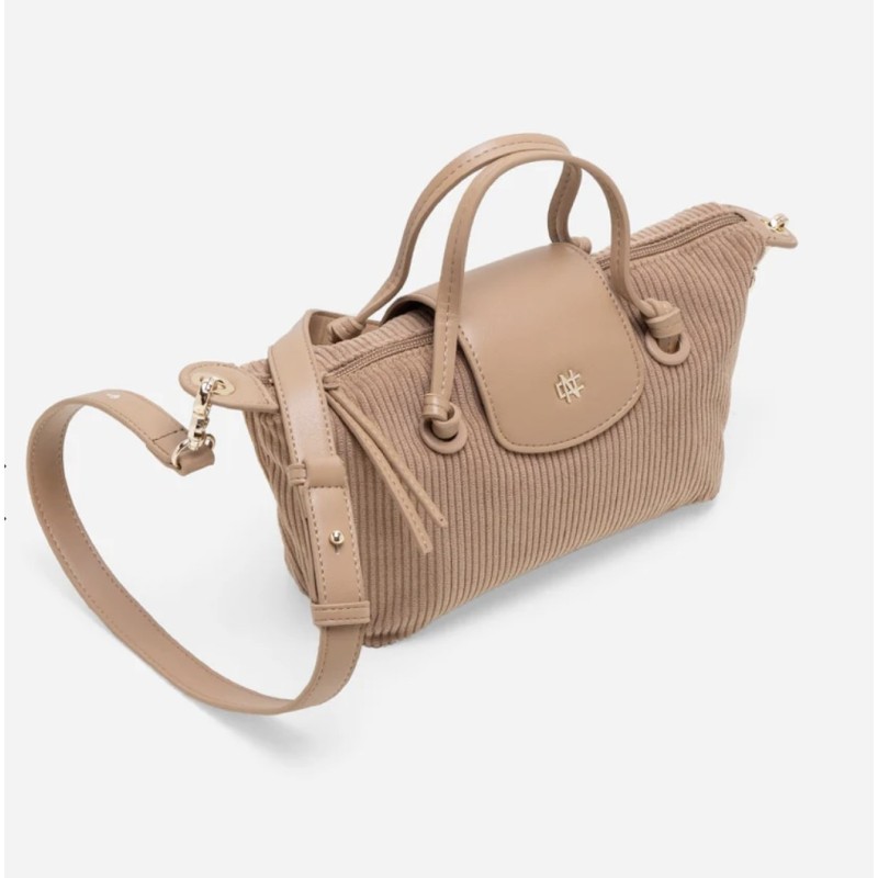 Ellie Mini Corduroy Tote (Latte)