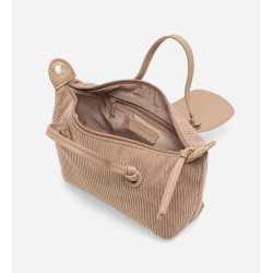 Ellie Mini Corduroy Tote (Latte)