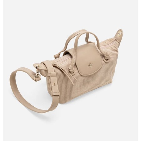 Ellie Mini Corduroy Tote (Cream)