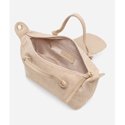 Ellie Mini Corduroy Tote (Cream)