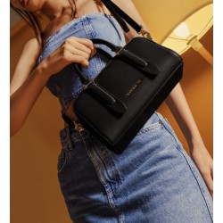 Ridley Top Handle Bag (Black)