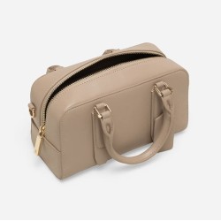 Ridley Top Handle Bag (Latte Brown)