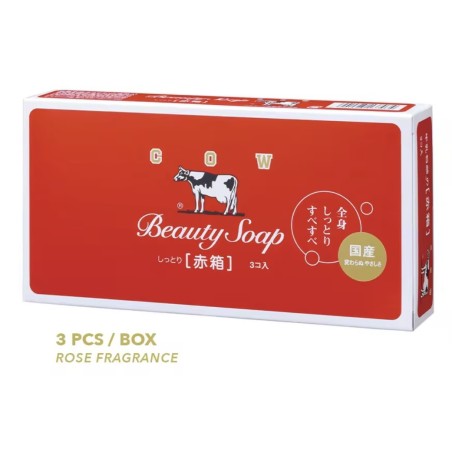 Cow Beauty Soap 3pcs/box (Red)