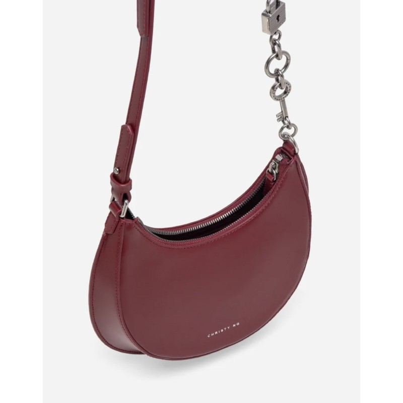 Paula Shoulder Bag (Garnet Red)