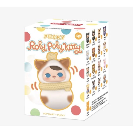 Pop Mart PUCKY Roly-Poly Kitty Series Figures (1 Blind Box)