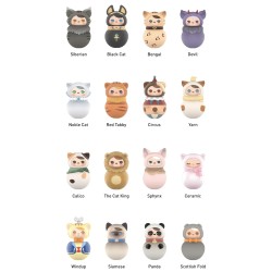 Pop Mart PUCKY Roly-Poly Kitty Series Figures (1 Blind Box)